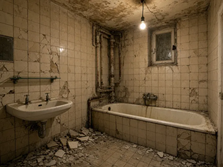 Salle de bain avant travaux